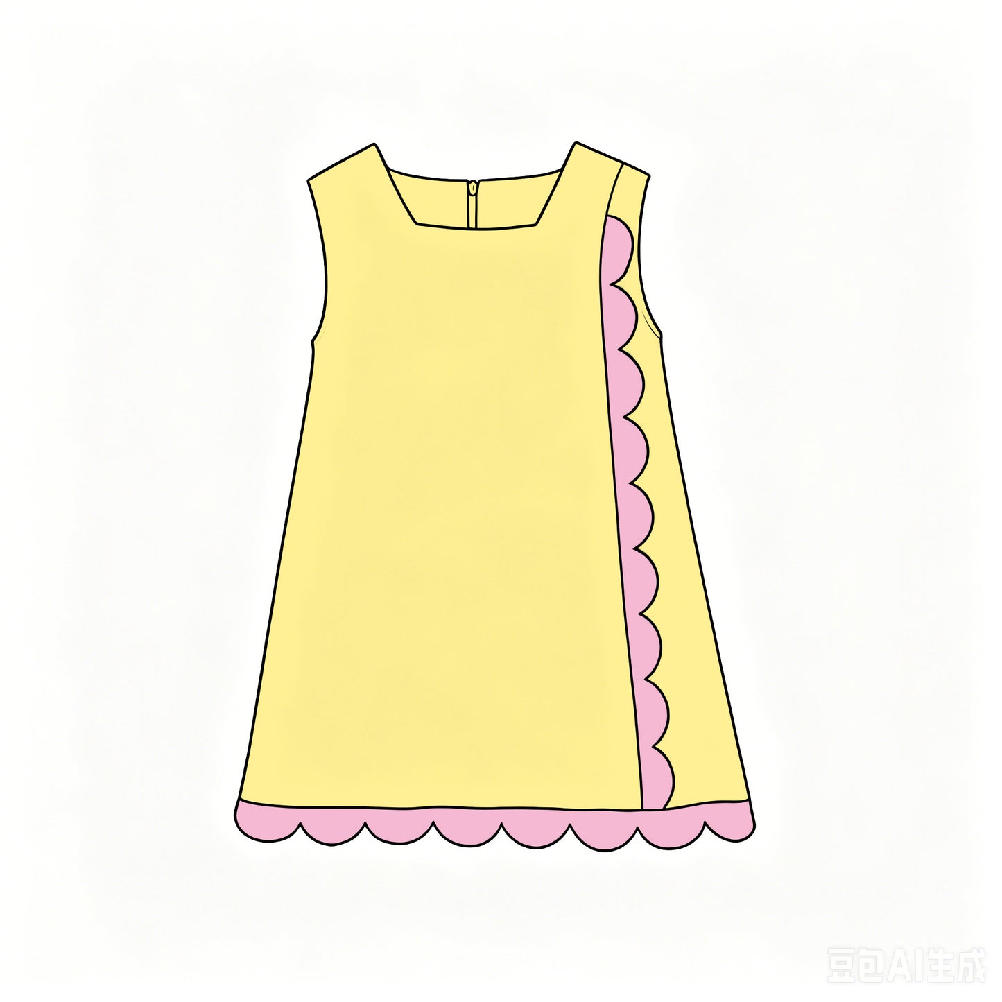 GSD4241 YOGA preorder scallop girl dress ruffle 202619