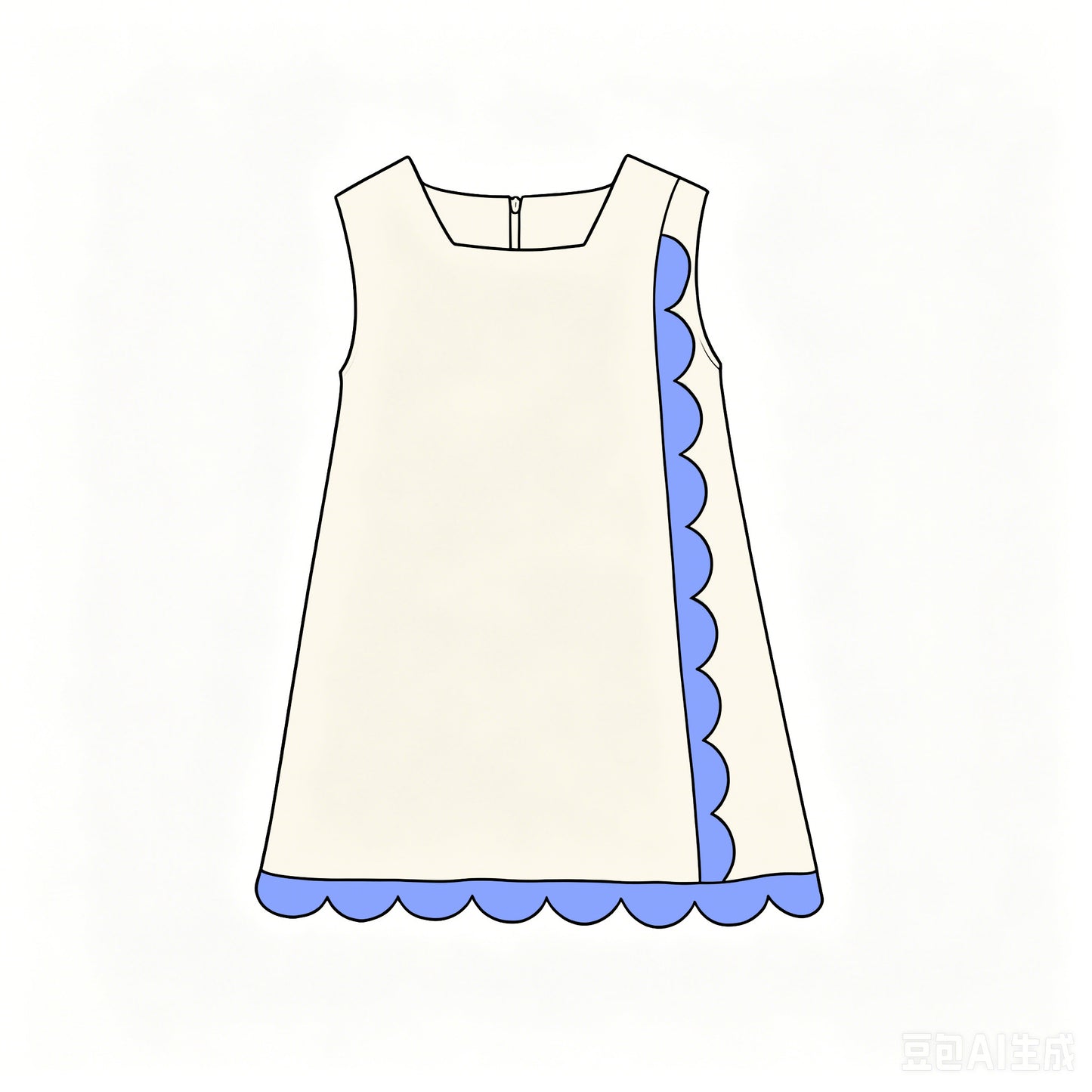 GSD4244 YOGA preorder scallop girl dress ruffle 202619