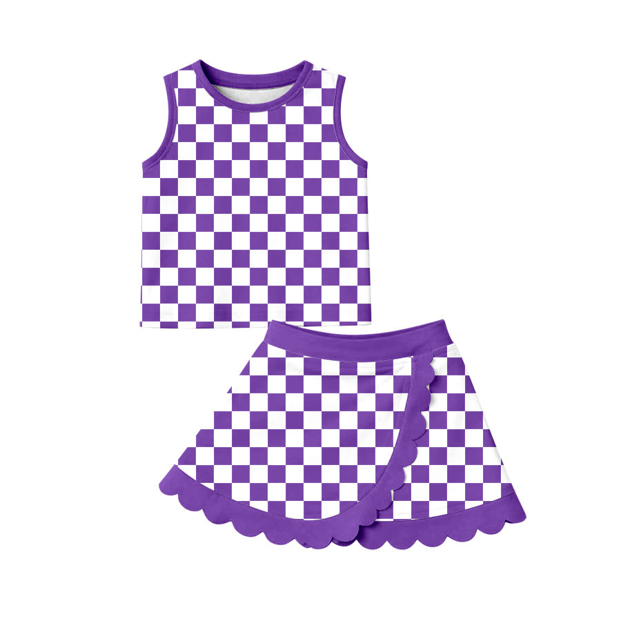 GSD4251 YOGA preorder checkboard skort girl outfit 202619
