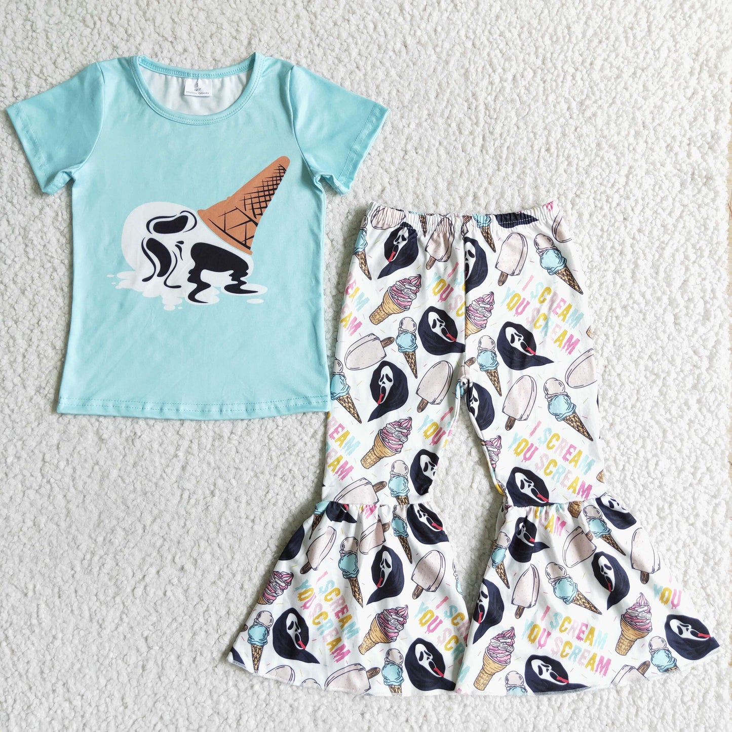 promotion RTS GSPO0198 halloween goast short sleeve girl outfit clothes RTS 202408