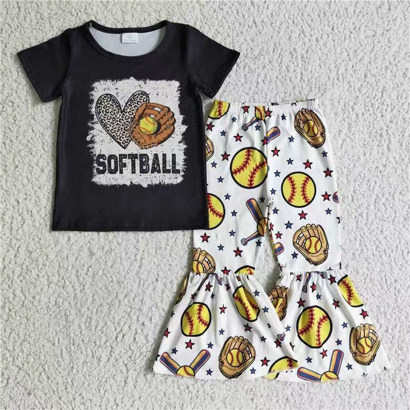 promotion RTS GSPO0215 Softball team Baseball short sleeve girl outfit 20230511 RTS