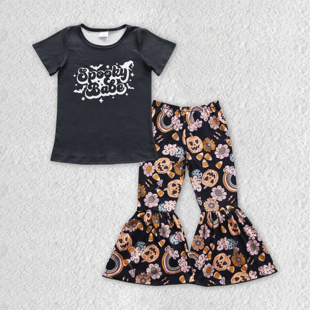 组合GSPO0667 babe spook halloween cartoon short sleeve girl outfit 20230518 RTS