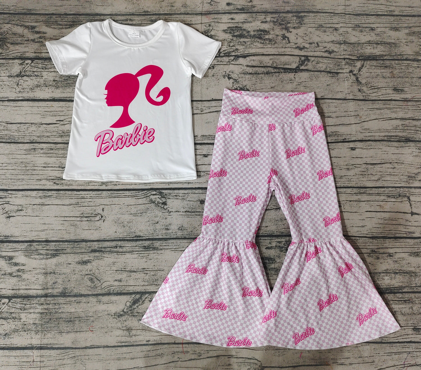 GSPO0876 RTS barbie short sleeve girl outfit 20231028