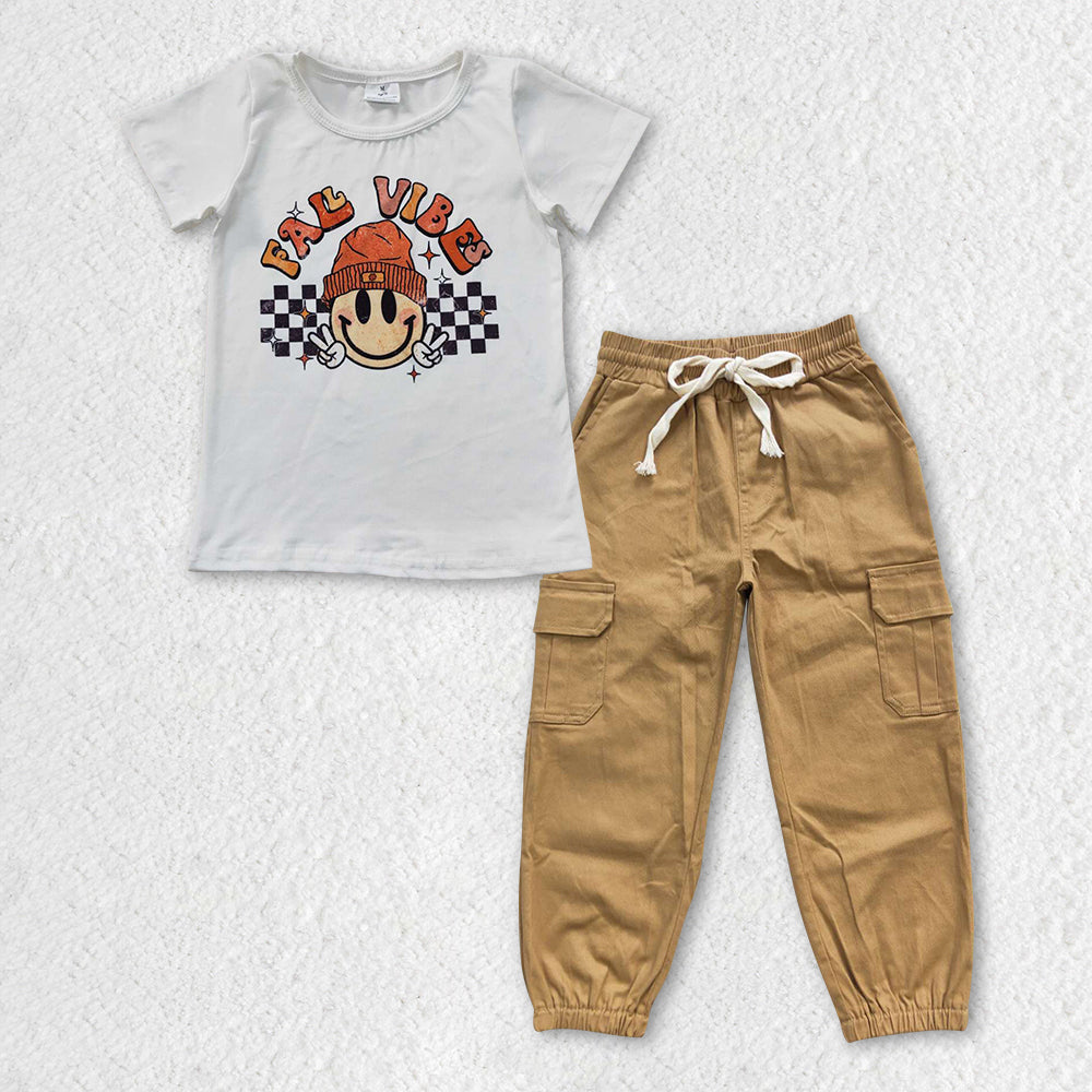 GSPO0957 fall vibe cotton sports pants short sleeve top girl outfit 20230110 RTS