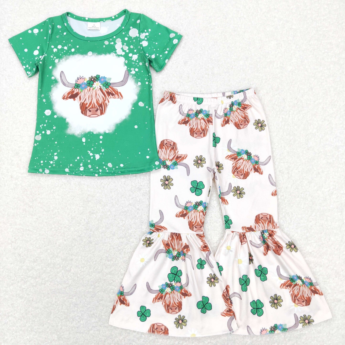 GSPO1180 RTS ST patrick lucky girl outfit RTS 202312