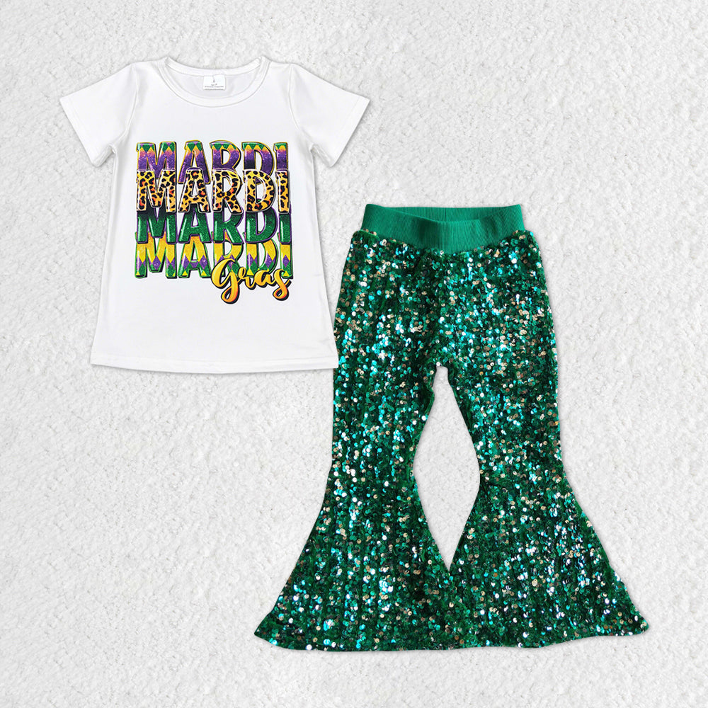 GSPO1327 Mardi Gras squins girl outfit 202312 RTS
