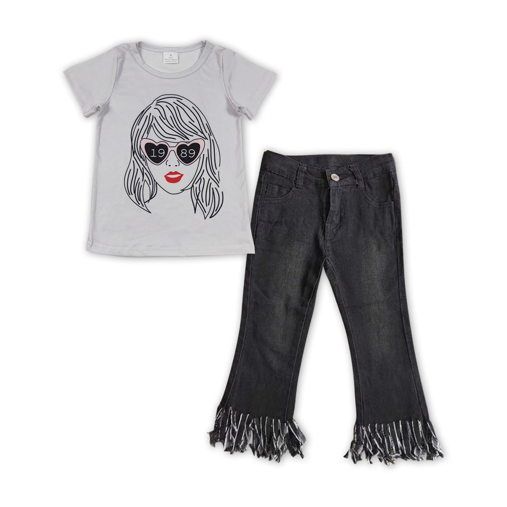 GSPO1471组合 taylor 1989 jeans girl outfit 202402 rts