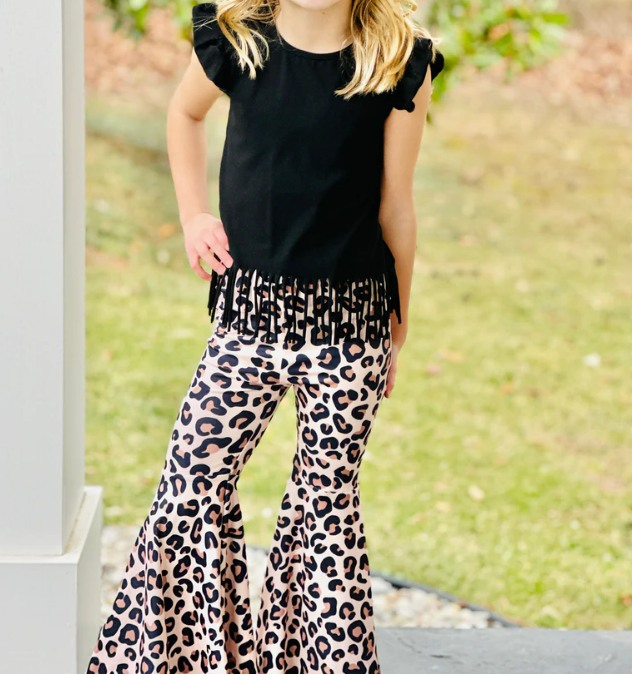 GSPO1600 tassel top leopard girl outfit preorder 202405