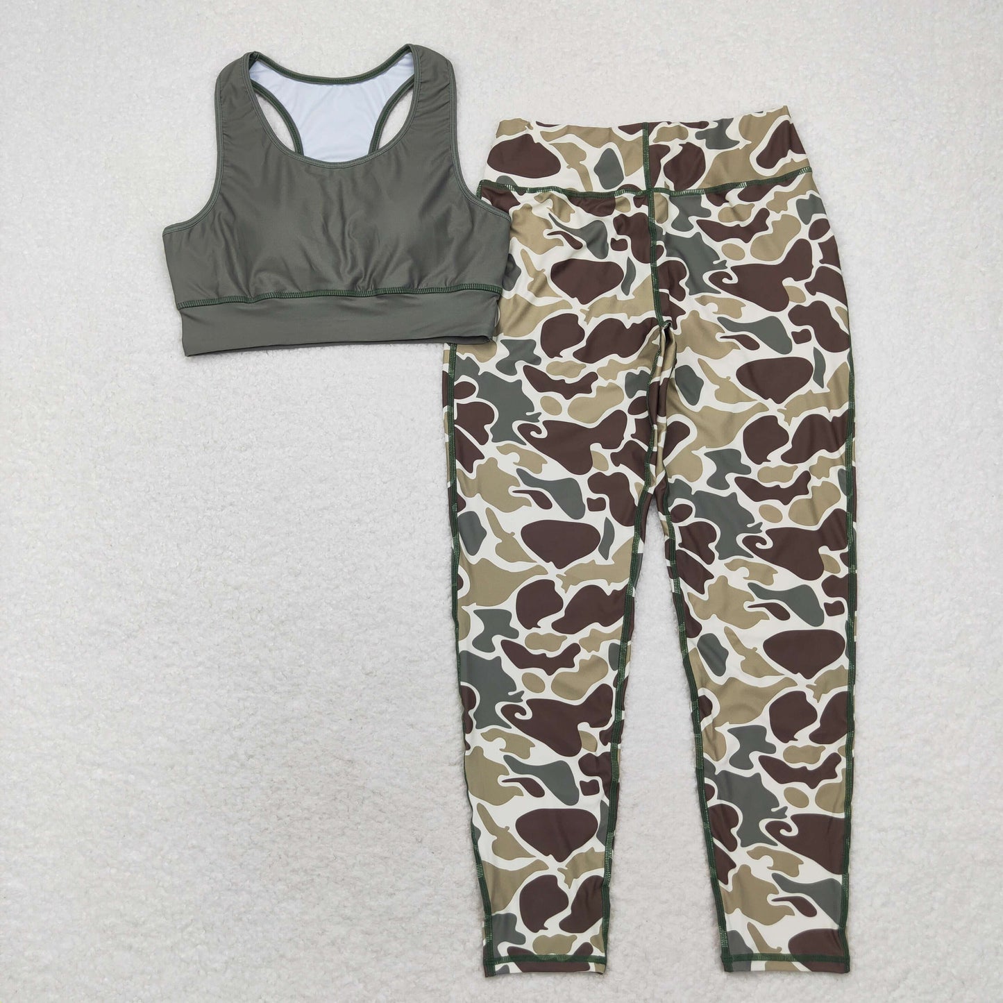 GSPO1665 camo adult women yoga clothes polyester XS S M L XL  Sibling RTS  Free shipping order $100+