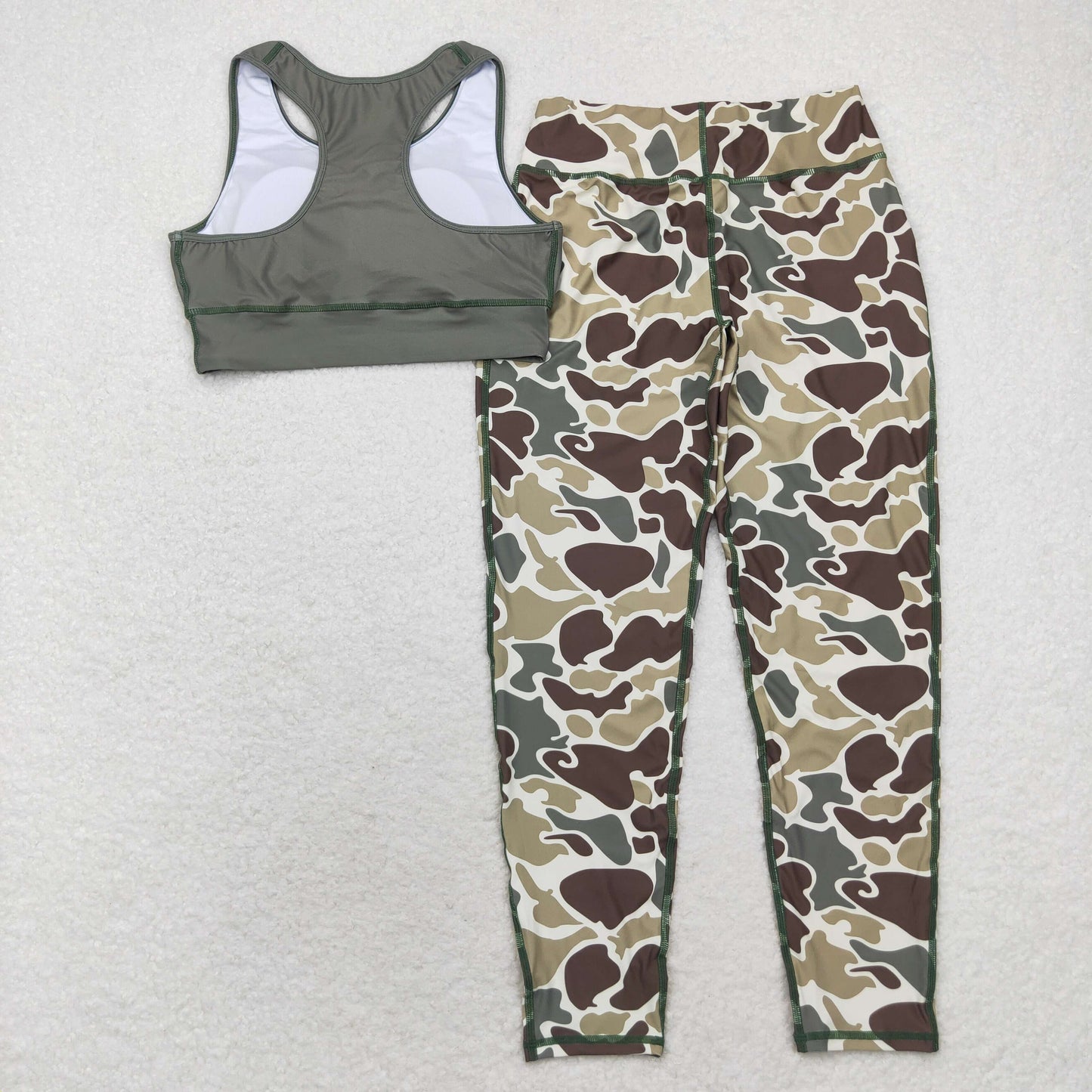GSPO1665 camo adult women yoga clothes polyester XS S M L XL  Sibling RTS  Free shipping order $100+