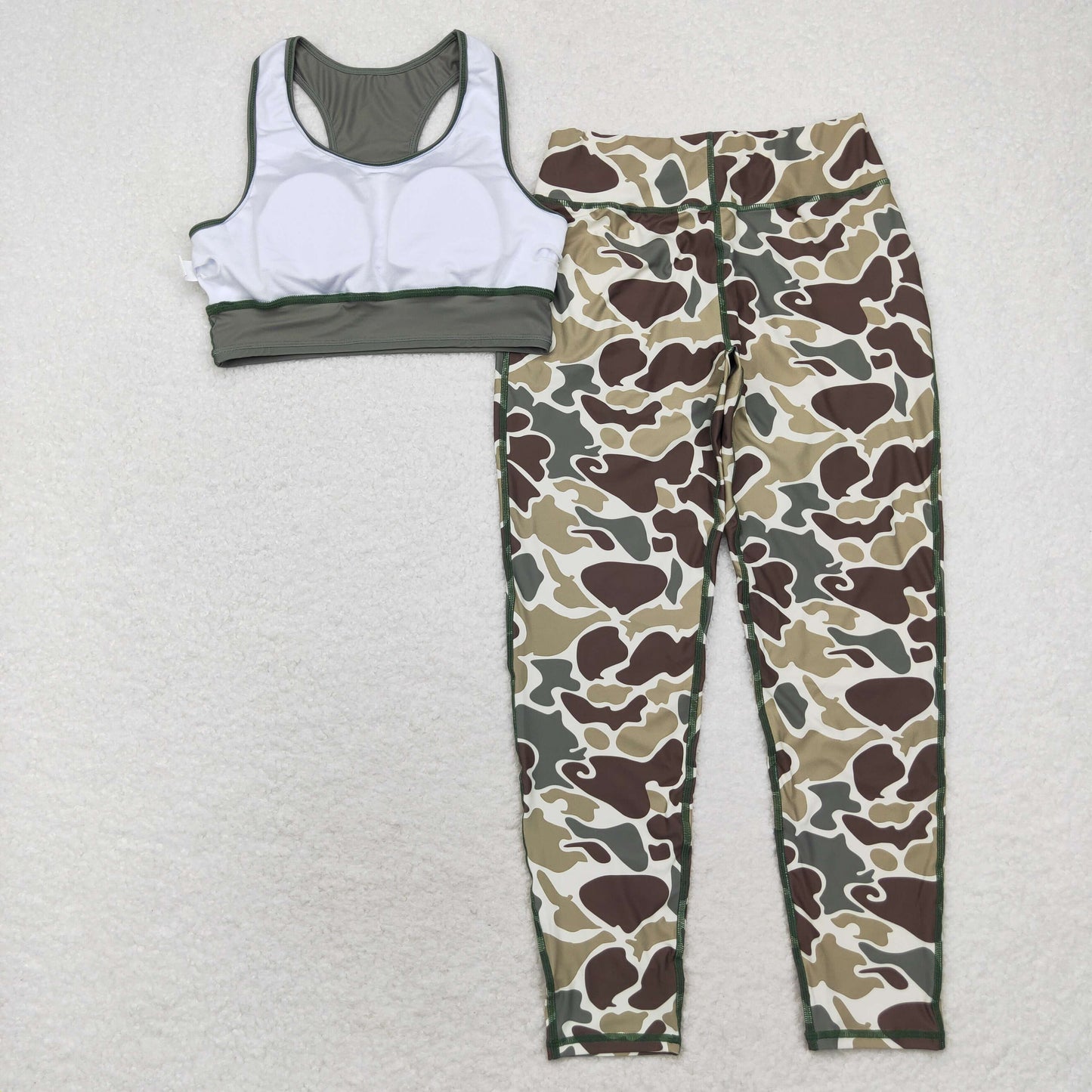 GSPO1665 camo adult women yoga clothes polyester XS S M L XL  Sibling RTS  Free shipping order $100+