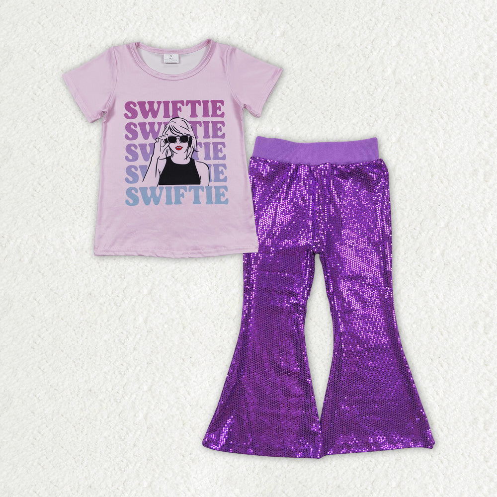 GSPO1707 组合sequin pants Taylor swift girl outfit 202408 RTS