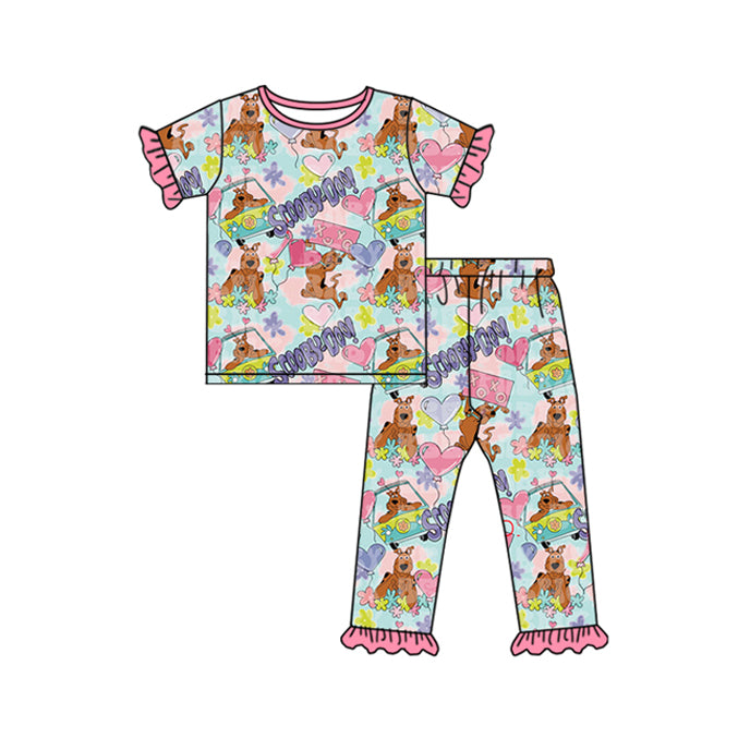 GSPO1759 love preorder scooby dog girl pajamas outfit 202410 sibling(