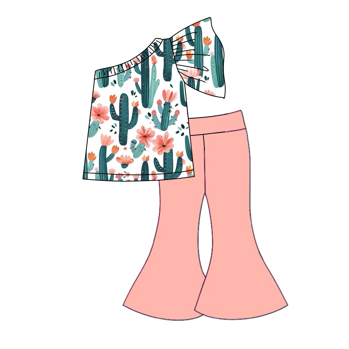 GSPO1771 preorder western cactus girl outfit 202410 sibling