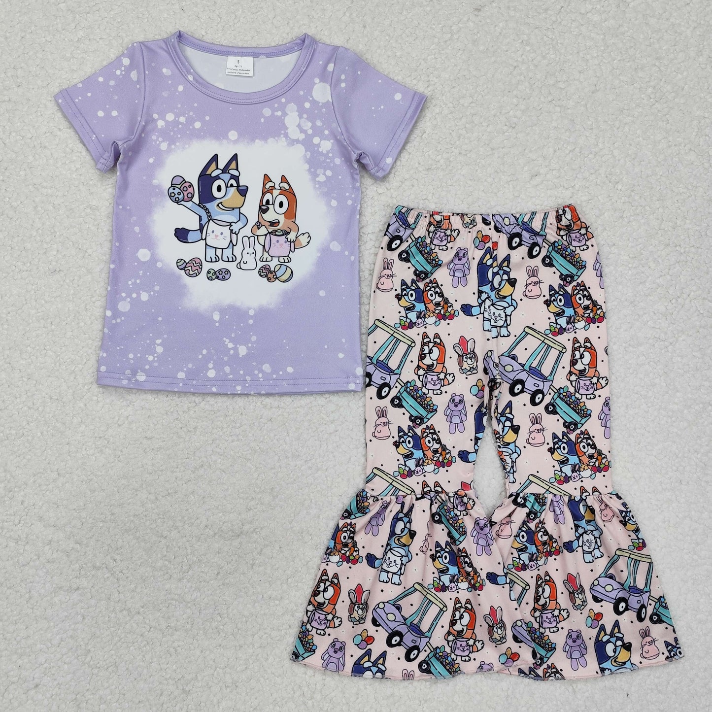 GSPO1788 bluey flower golf car girl outfit 202411 RTS SIBLING