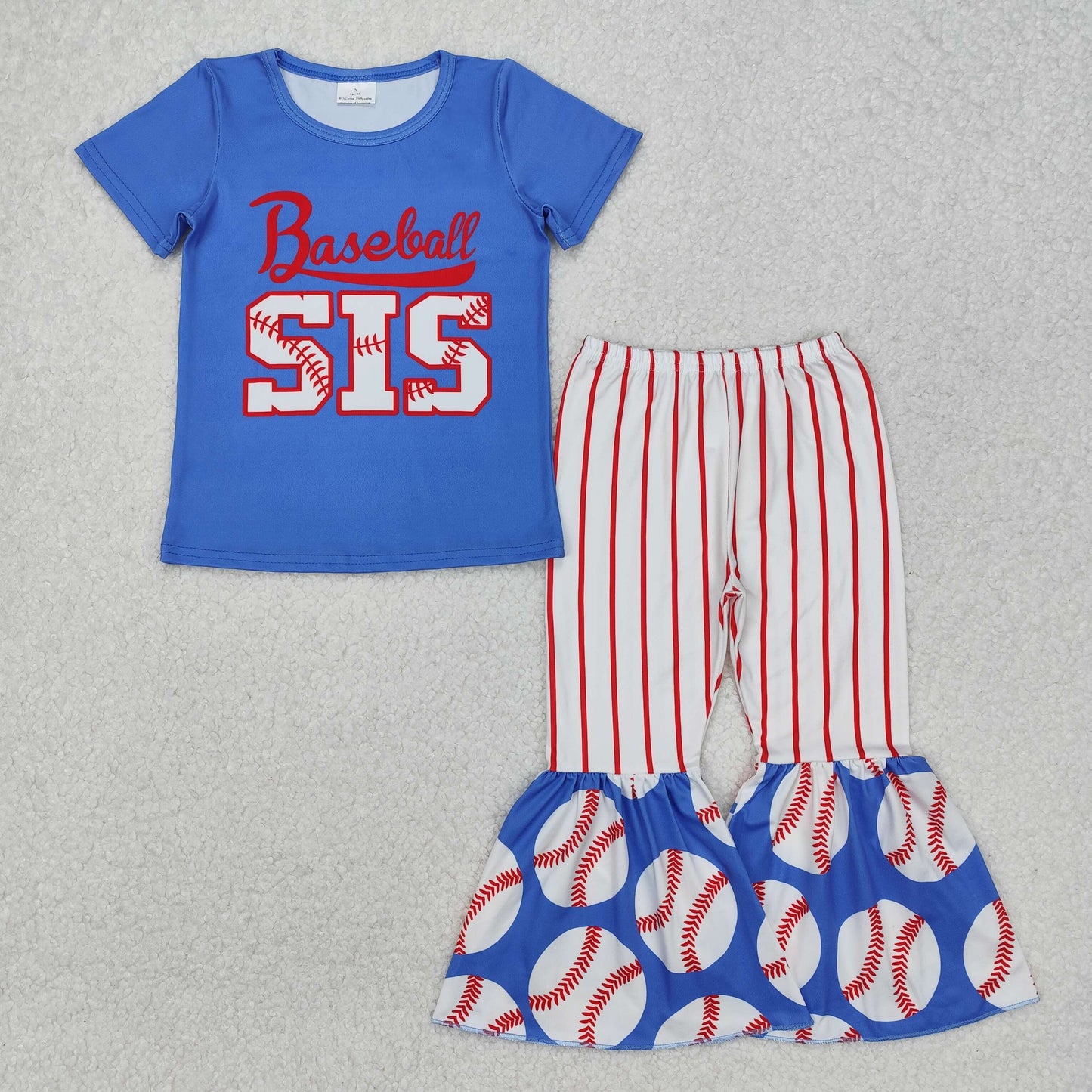 GSPO1994 bow sister baseball western girl sibling outfit 202503 RTS