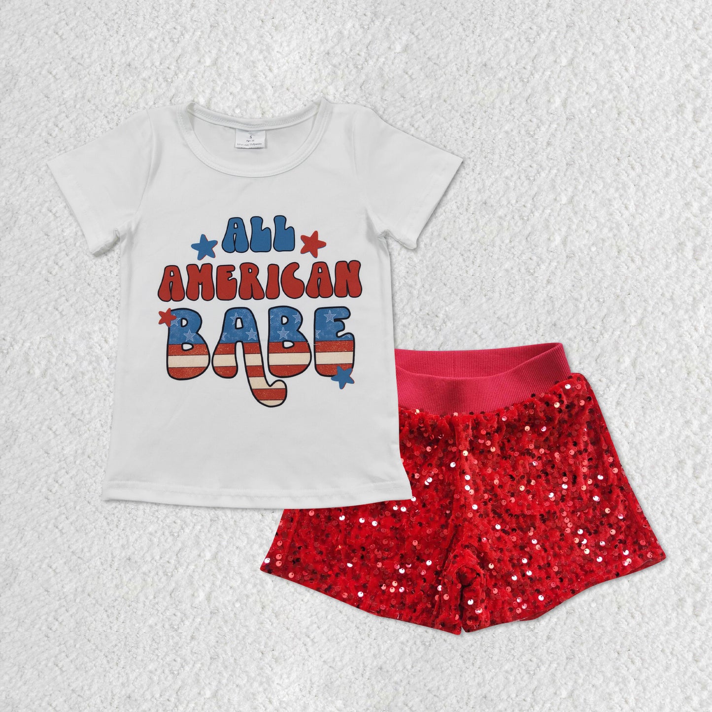 GSSO0350 western shorts jeans Sequin shorts girl summer outfit 20230515 RTS