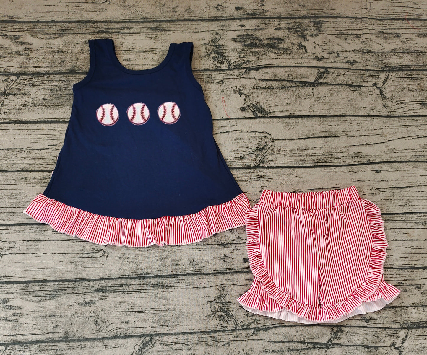 GSSO0405 RTS embroidery baseball girl shorts outfit 202402