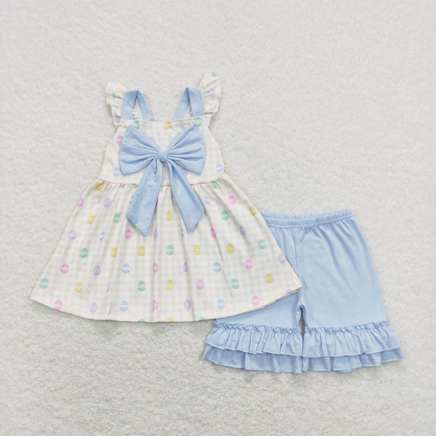 GSSO0420 RTS Easter girl shorts outfit 2022312