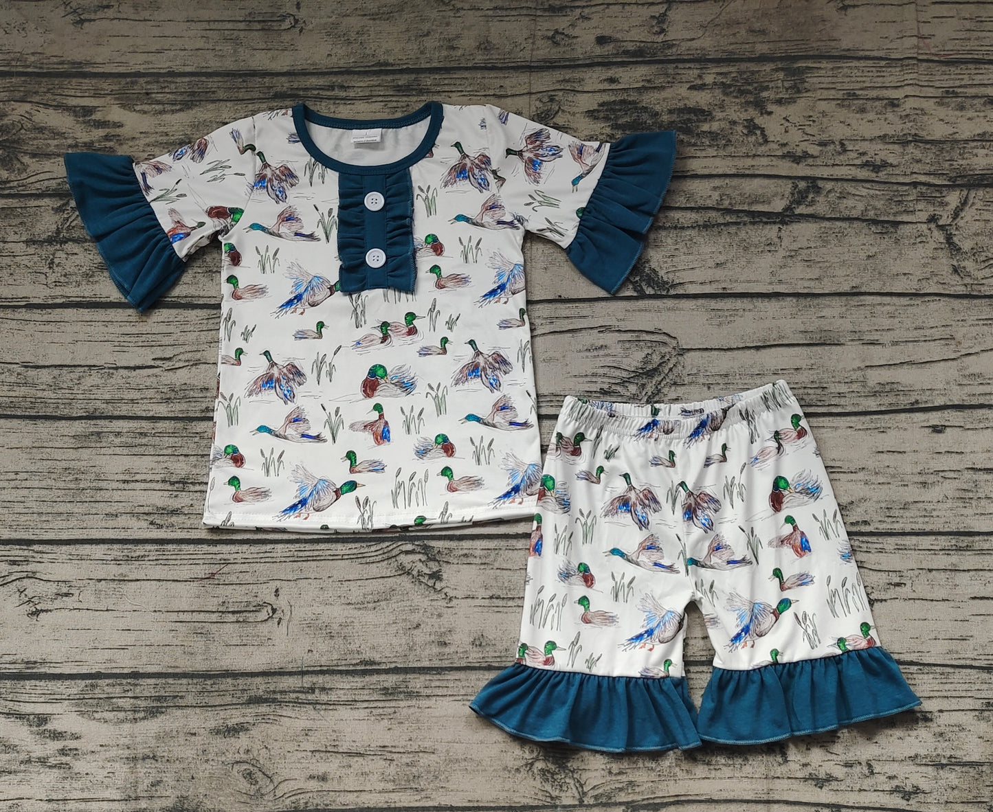 GSSO0548 girl shorts duck outfit 202401 RTS