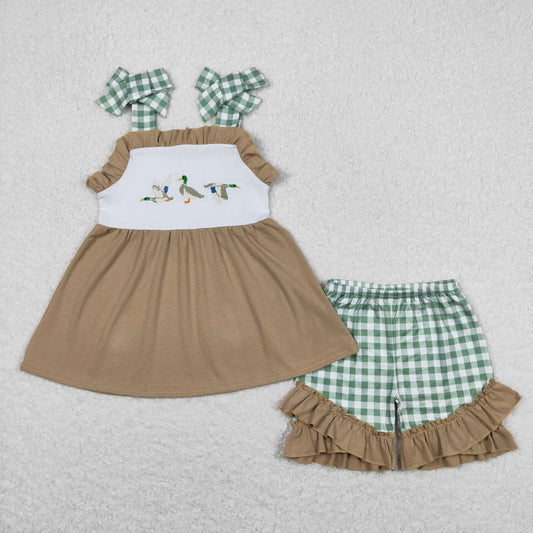 GSSO0653 girl shorts duck outfit  202404 RTS( Free shipping order $100+