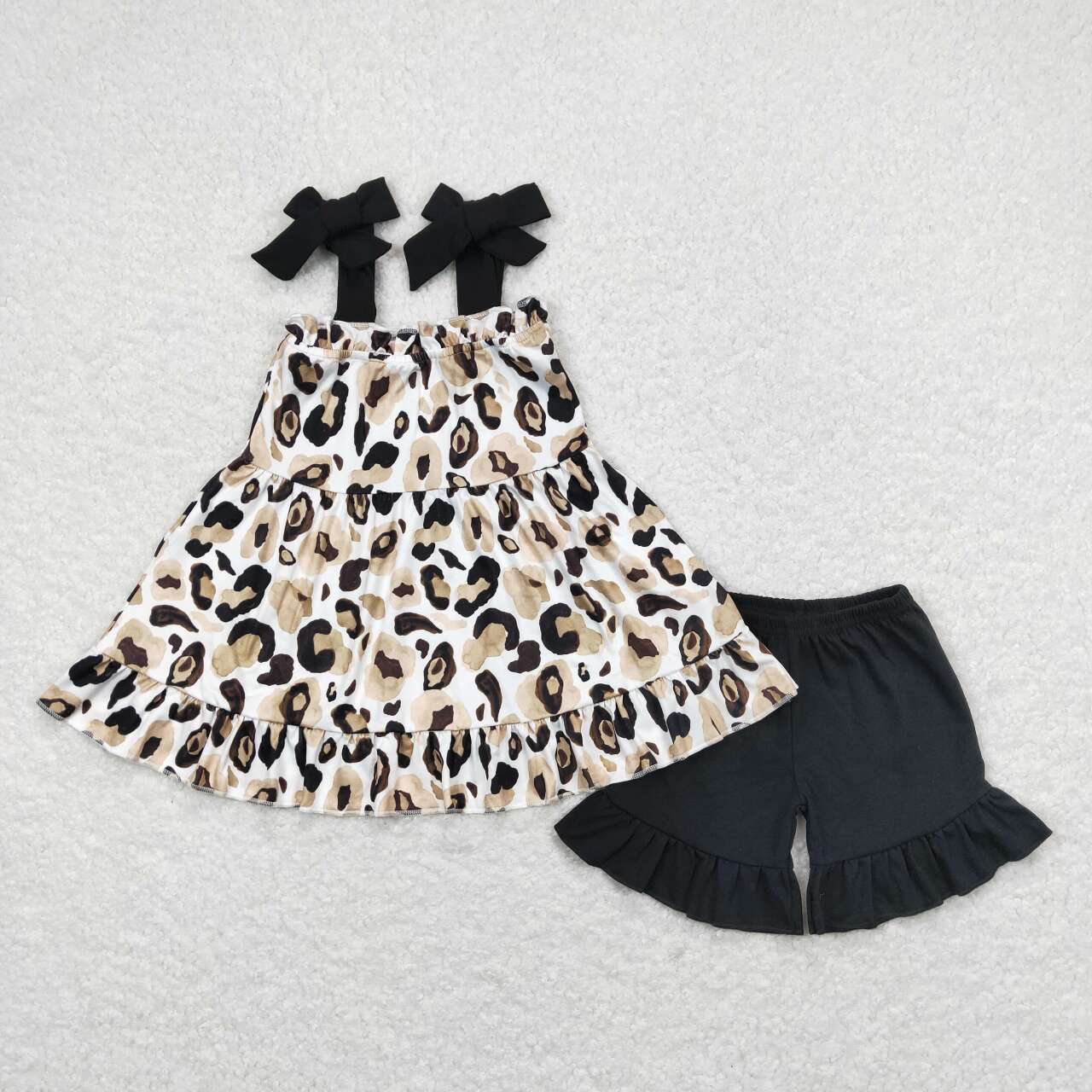 GSSO0738 rts leopard shorts summer girl outfit 202403 sibling