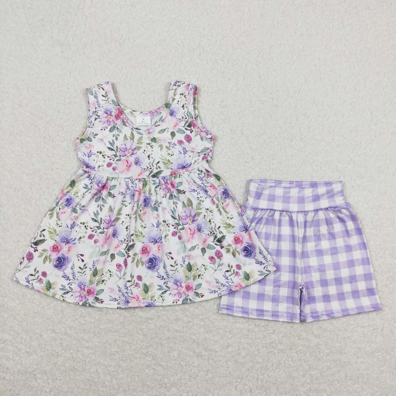 GSSO0742 flowers shorts summer girl outfit 202403 RTS