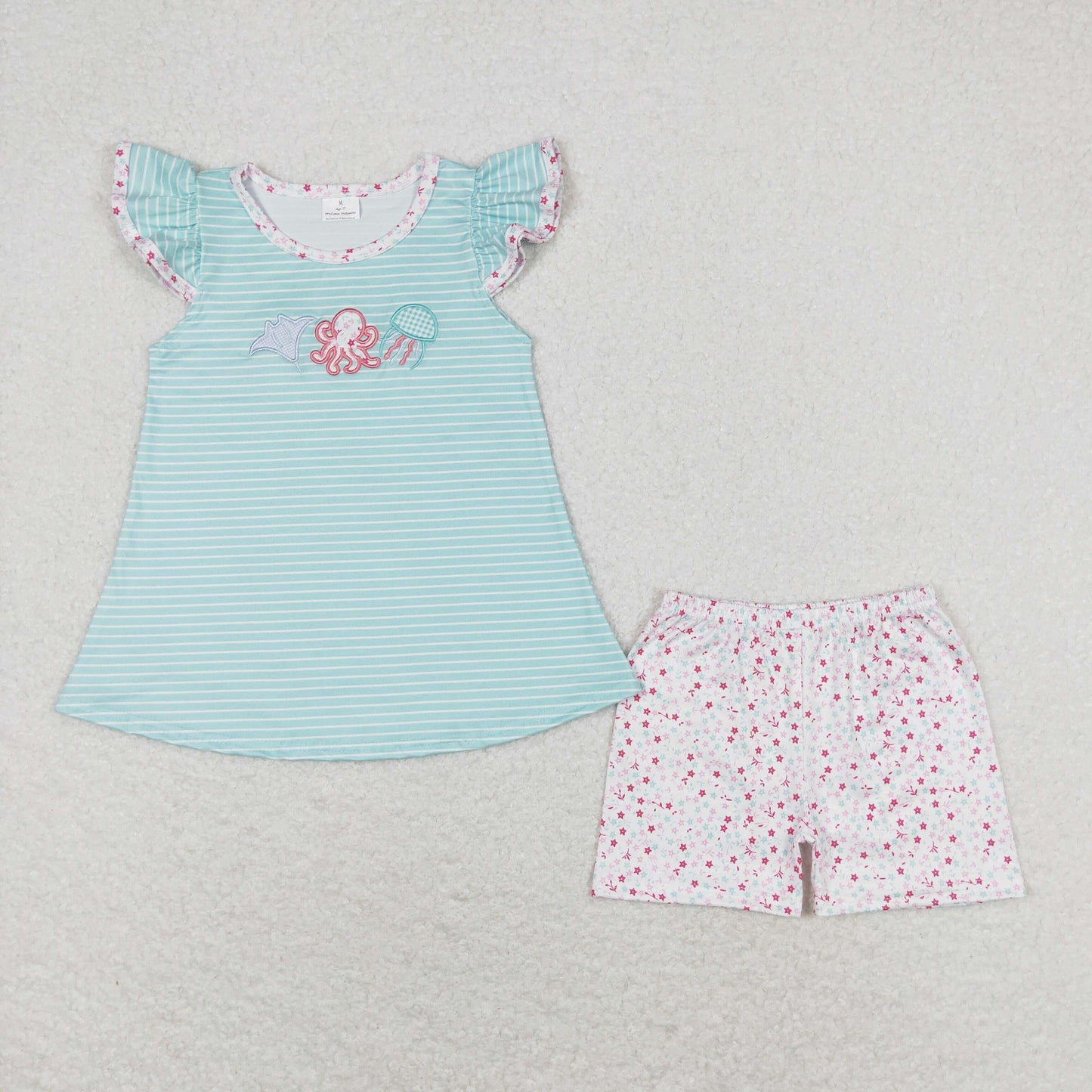 GSSO0833 octopus shorts summer girl outfit 202405 RTS