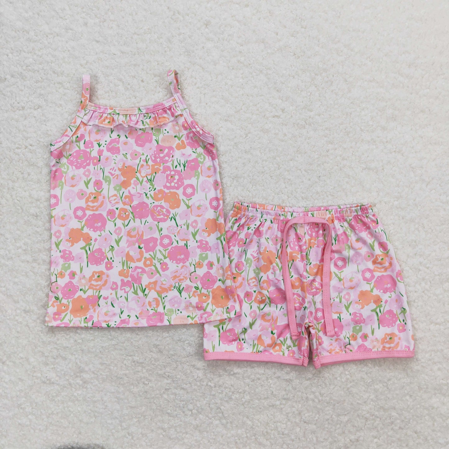 GSSO0868 RTS flowers summer girl outfit 202404