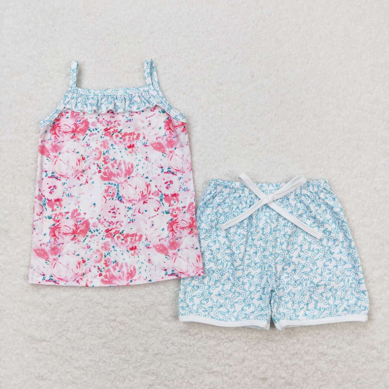 GSSO0869 RTS flowers summer girl outfit 202404 RTS