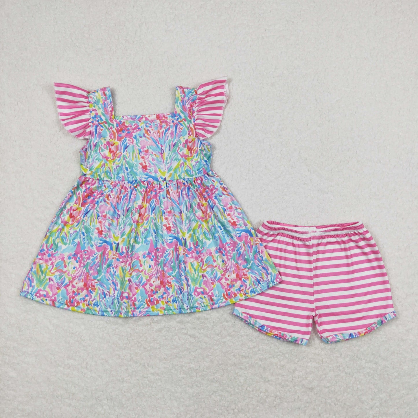 GSSO0937 shorts girl flower summer outfit 202404 RTS