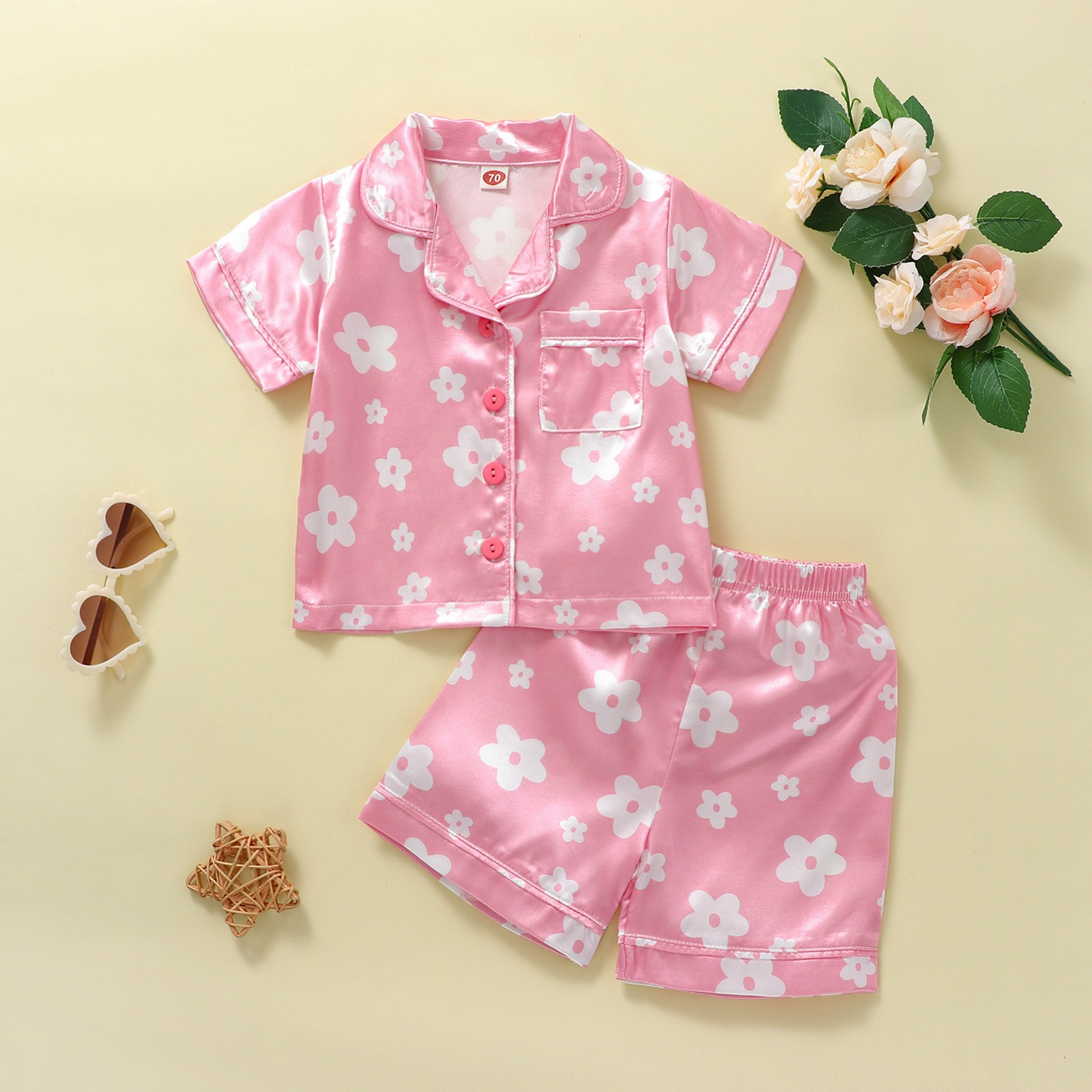 GSSO0952 shorts girl pajamas flower summer outfit 202402 preorder