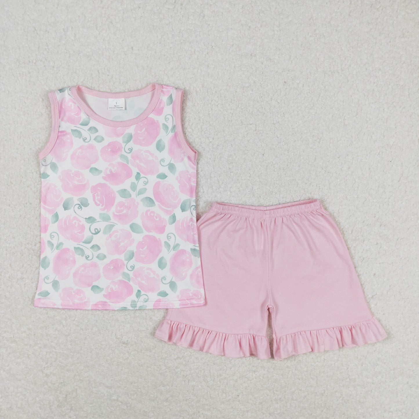 GSSO0975 flower shorts girl summer outfit 202405 RTS