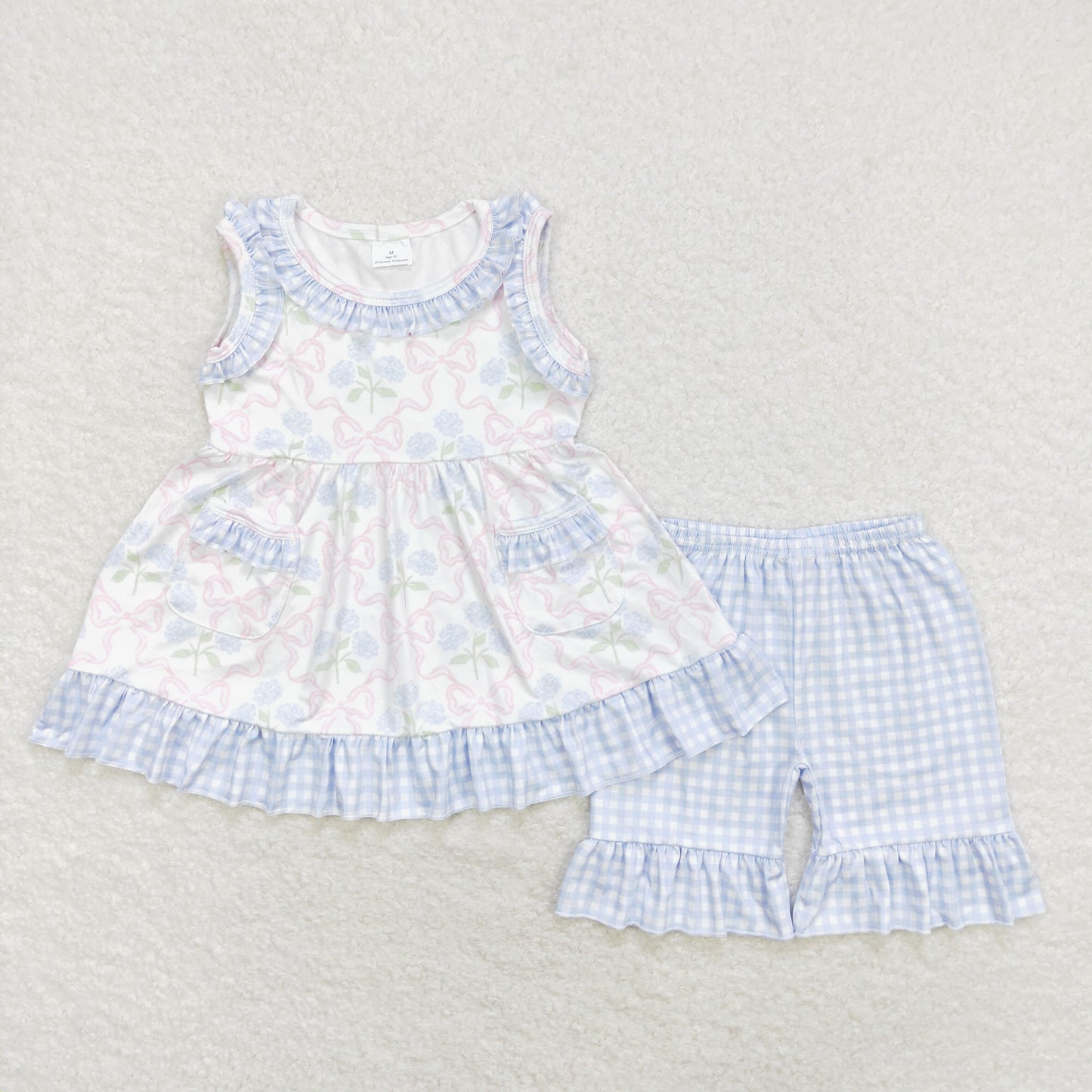 GSSO1051 summer flower girl pajamas outfit 202405 RTS