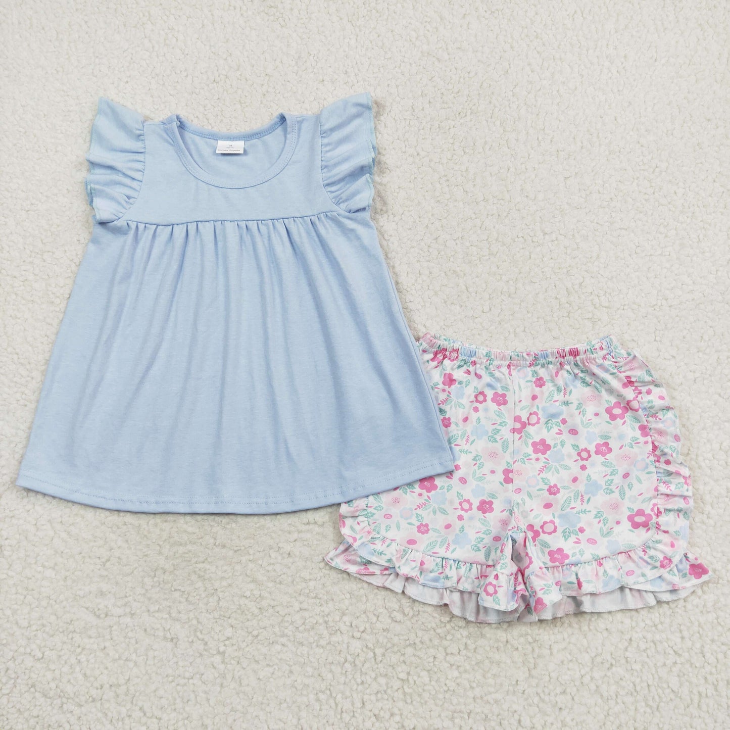 GSSO1056 summer flower girl outfit 202406 RTS sibling