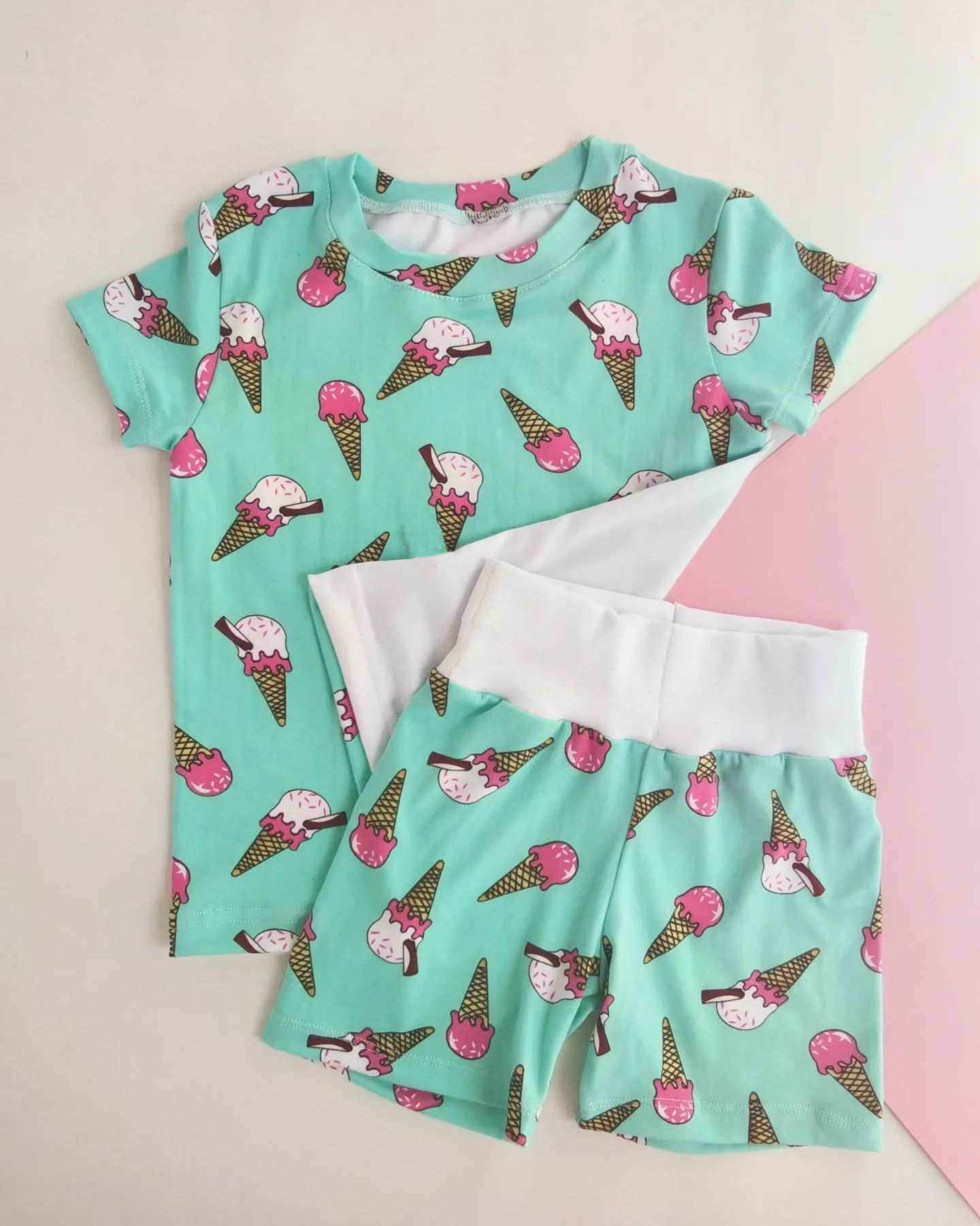 GSSO1142 ice cream shorts western girl summer pajamas outfit 202403 preorder