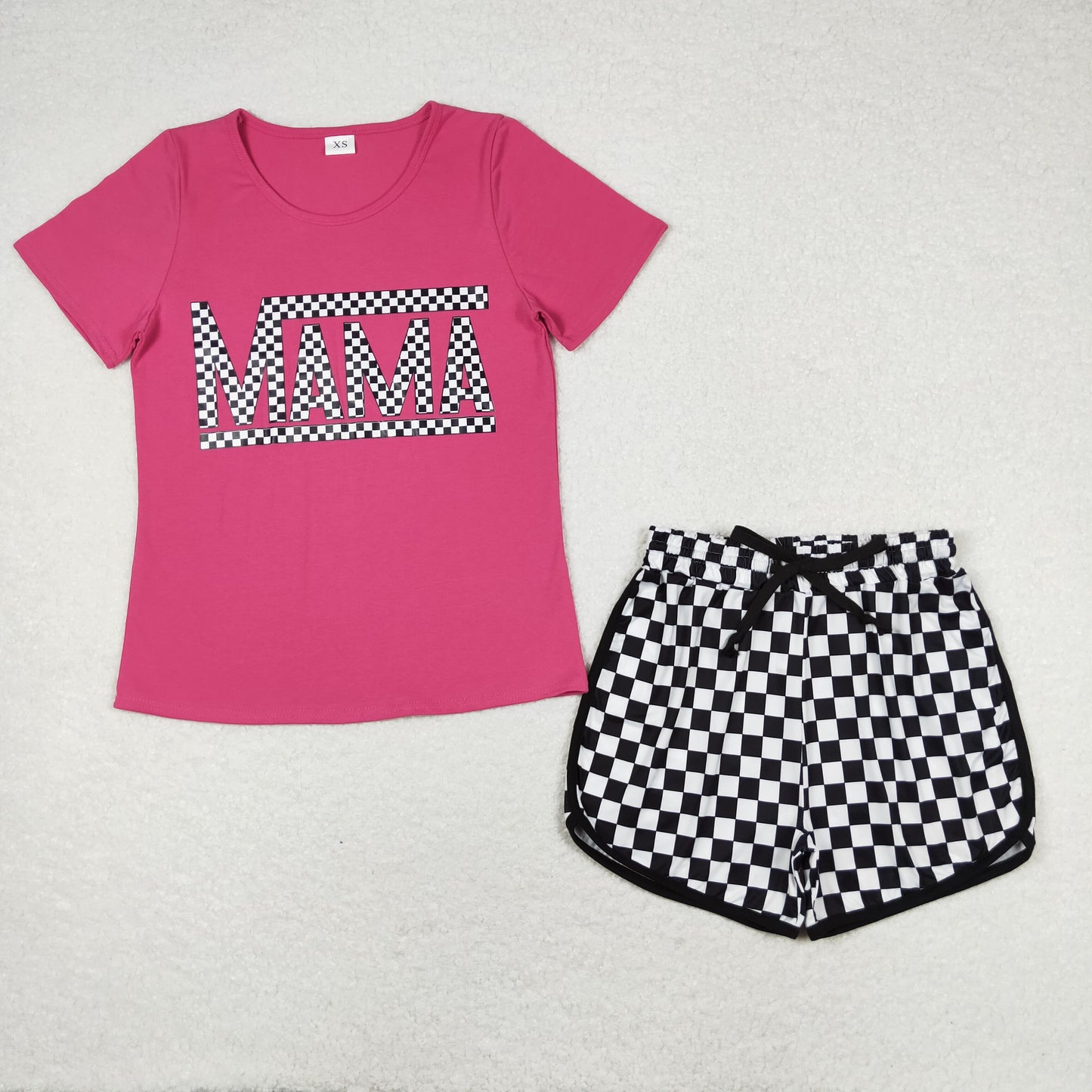 GSSO1215  cotton vinyl 胶印  mini and kidsMINI girl summer outfit 202404 preorder
