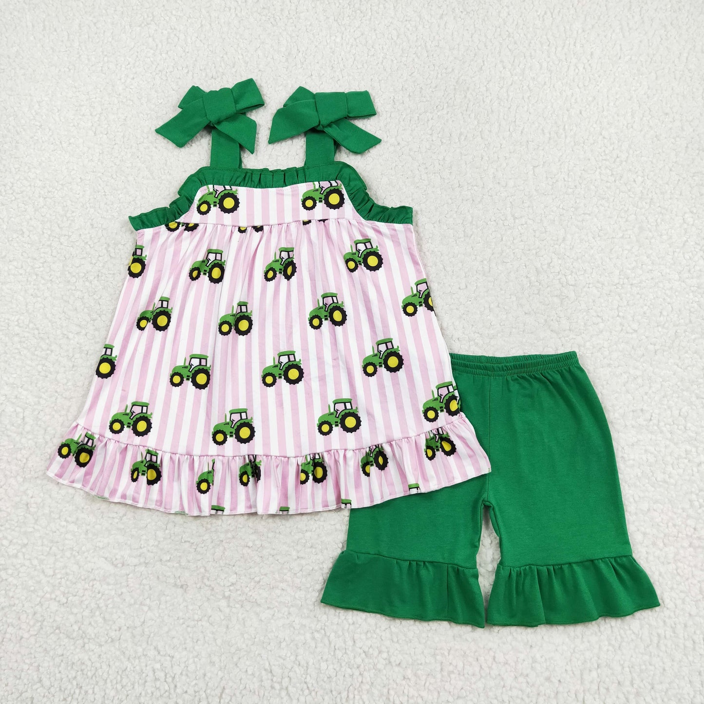GSSO1222 r tractor girl summer outfit 202406 RTS