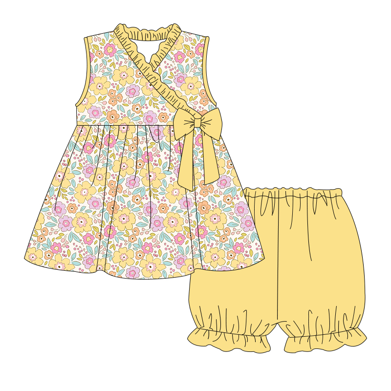 GSSO1229 flower shorts girl summer outfit 202403 preorder