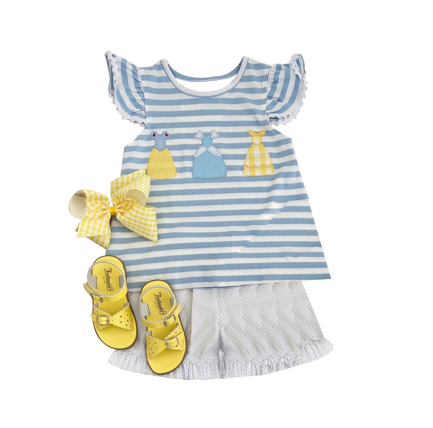 GSSO1259 preorder dress western short sleeve girl shorts outfit 202404