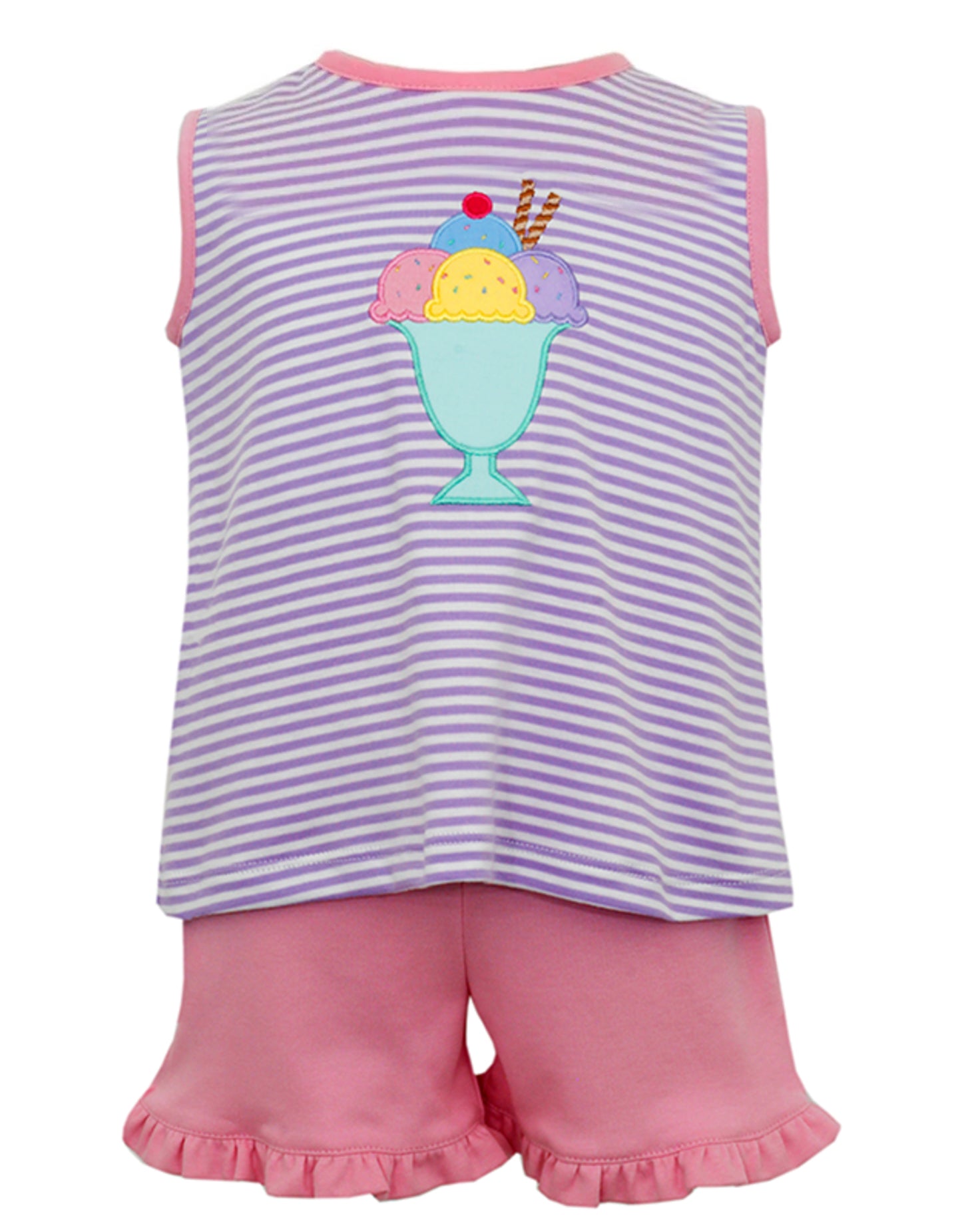 GSSO1352 Ice pop preorder western short sleeve girl shorts outfit 202404
