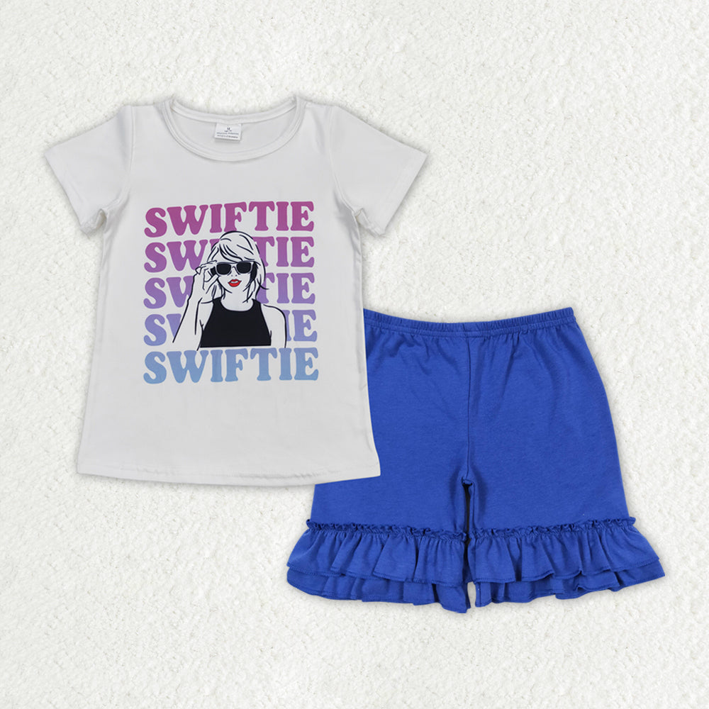 GSSO1382 组合 Taylor swift cotton shorts summer girl outfit 202404 RTS