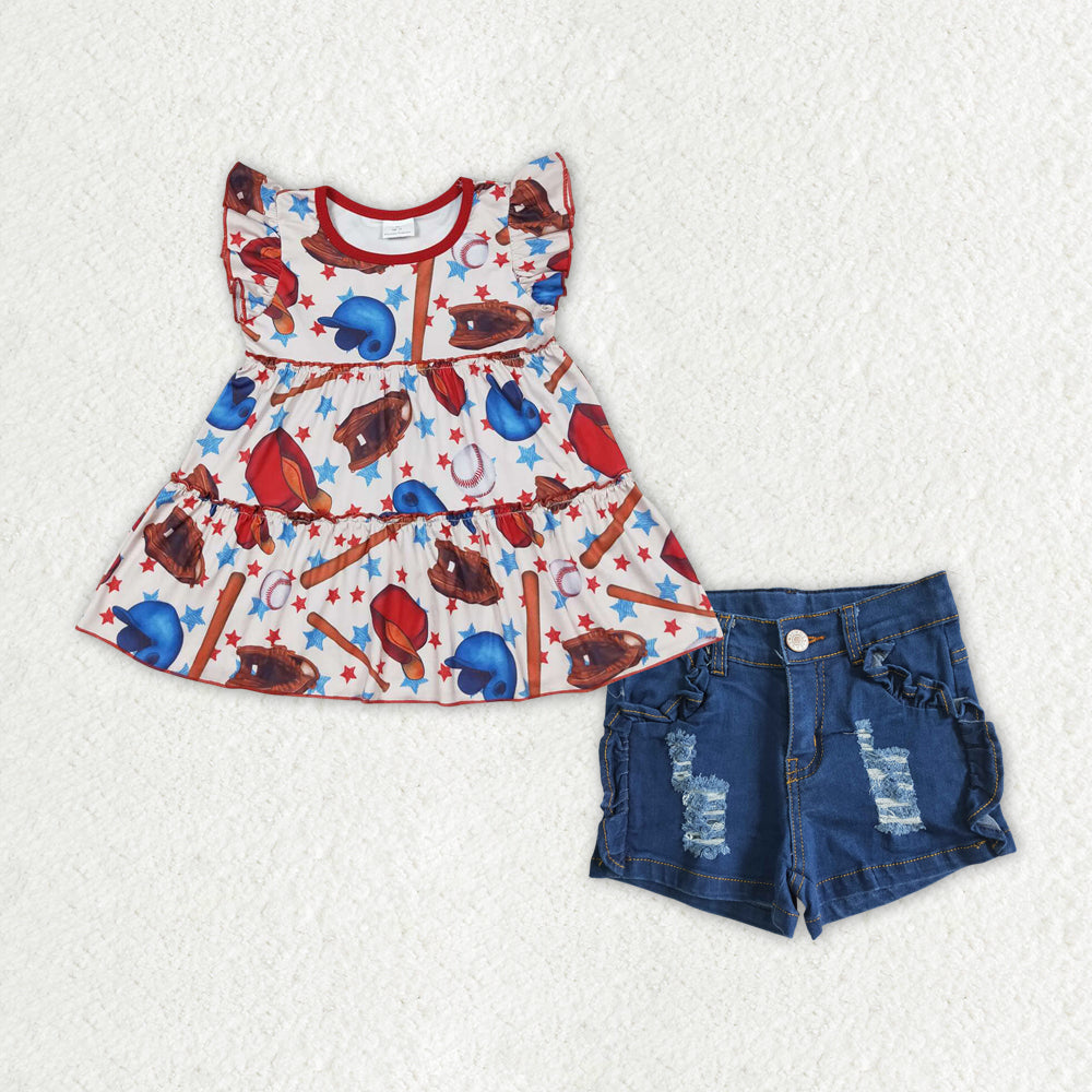 GSSO1412组合 baseballTaylor Swift ERA girl shorts Jeans denim outfit 202405