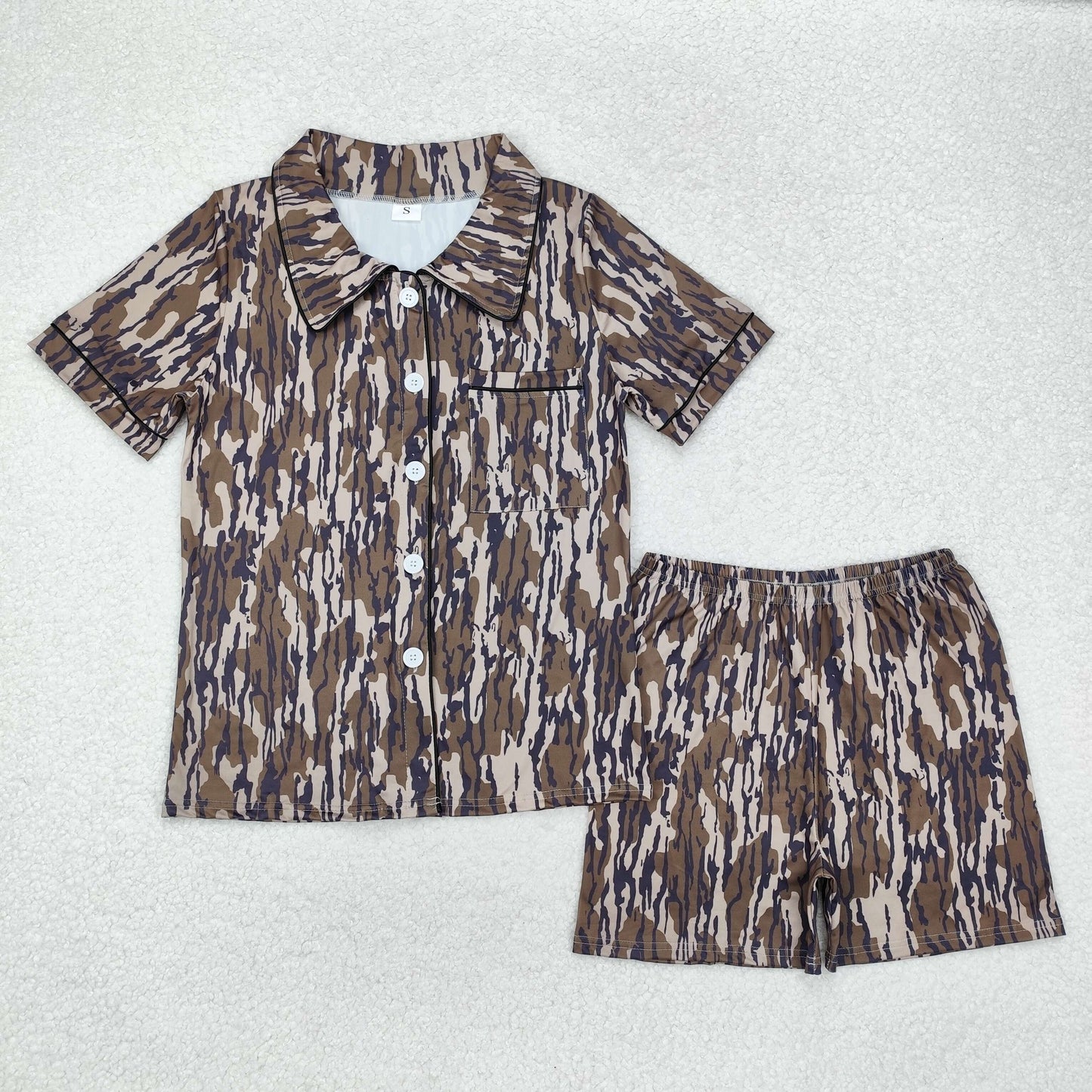 GSSO1537 adult women camo long sleeve pajamas adult 202412 RTS