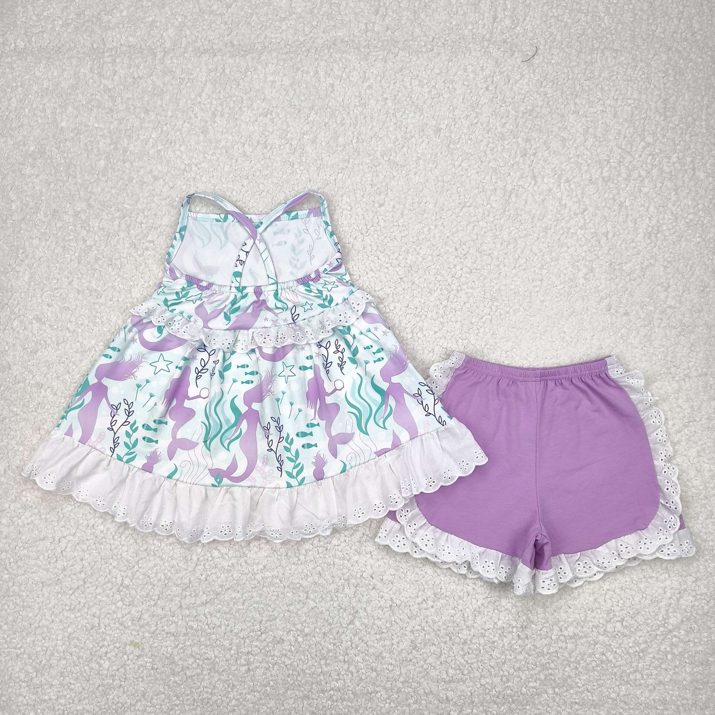 GSSO1675 mermaid girl summer outfit 202504 RTS