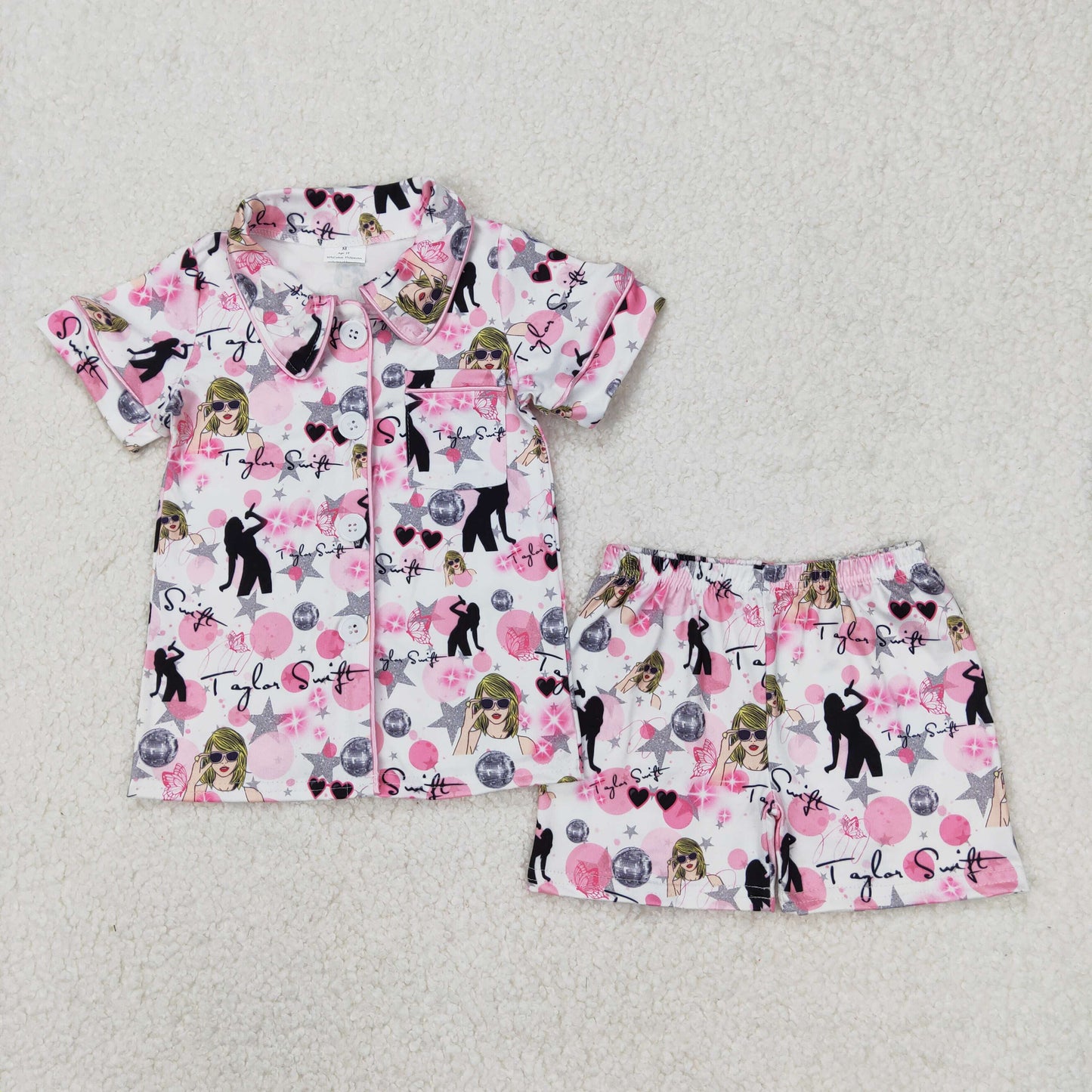 GSSO1772 xs-14-16t Taylor Swift girl pajamas summer outfit 202503 RTS