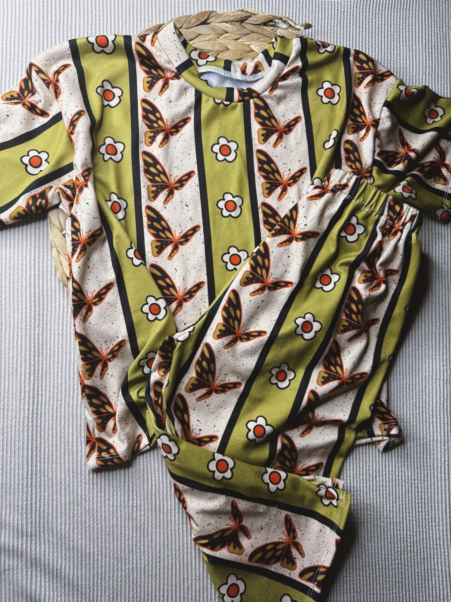 GSSO1819 girl butterfly pajamas summer outfit 202412 preorder
