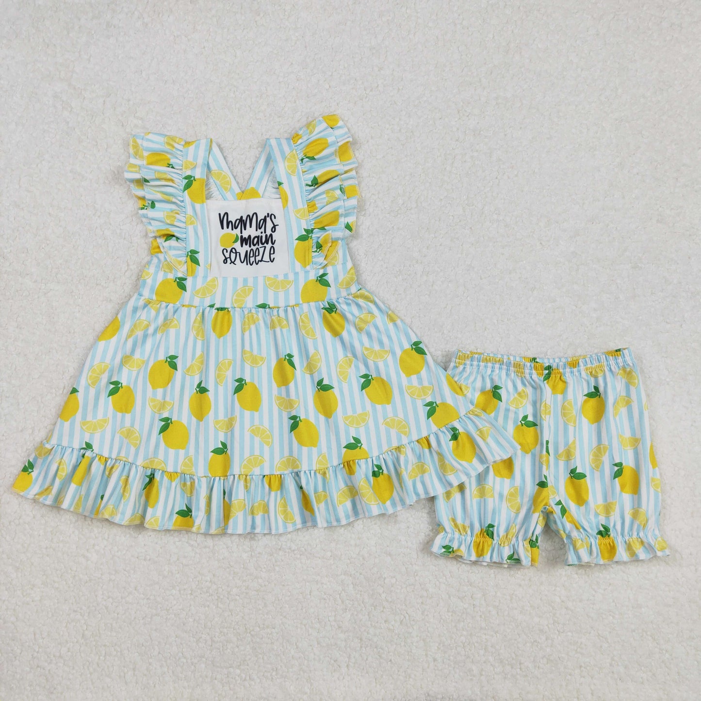 GSSO2026 SIZE 3-6M to 2XL mama's lemon western girl summer outfit 2025012 RTS