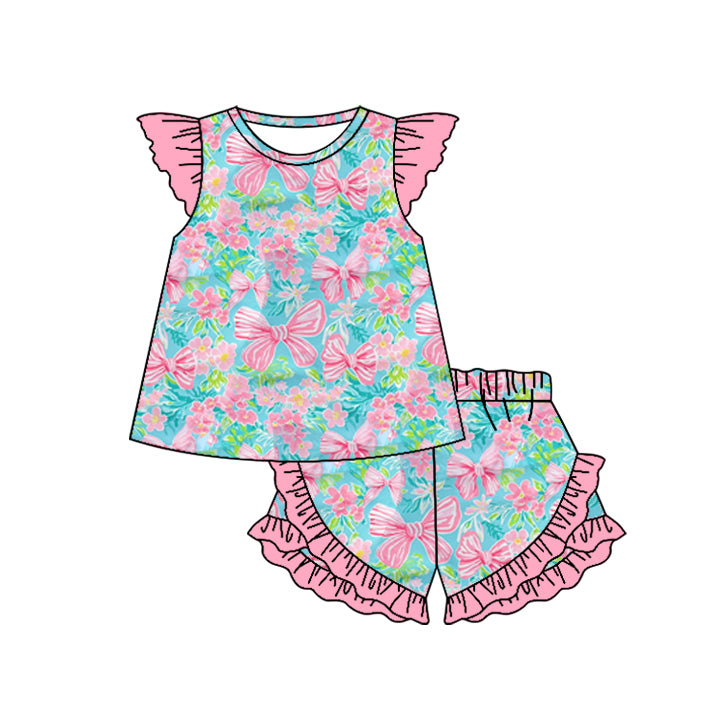 GSSO2039 Butterfly bow girl summer outfit 202501 preorder