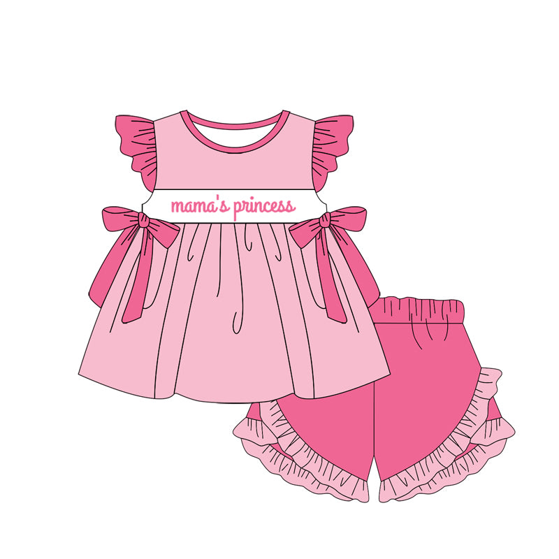 GSSO2054 mama's princess girl summer outfit 202501 preorder
